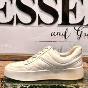 Vince Warren Court Leather Sneaker 'Milk' Off White Wmns 8 #275795